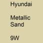 Preview: Hyundai, Metallic Sand, 9W.